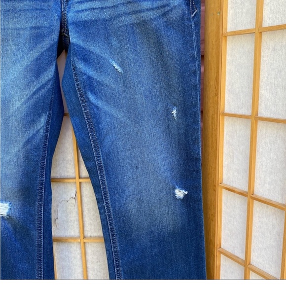 Express Distressed Stella Skinny Low Rise Jean SZ 6S - Picture 5 of 16